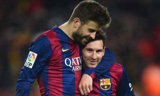 Gerard Pique and Lionel Messi Gerard Pique Is One Of The Players Who Have Played The Most Matches With Lionel Messi